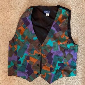 Cute multi colored vest.